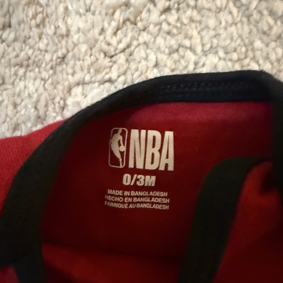 NBA Miami Heat Red and Black Bodysuit - Picture 3 of 3